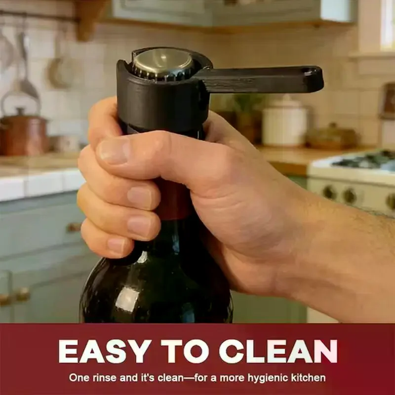 Bottle Opener Push Down Beer Caps Launcher Shooter Creative Gadget Collector Remover Home Kitchen Bar Party Barbecue Funny