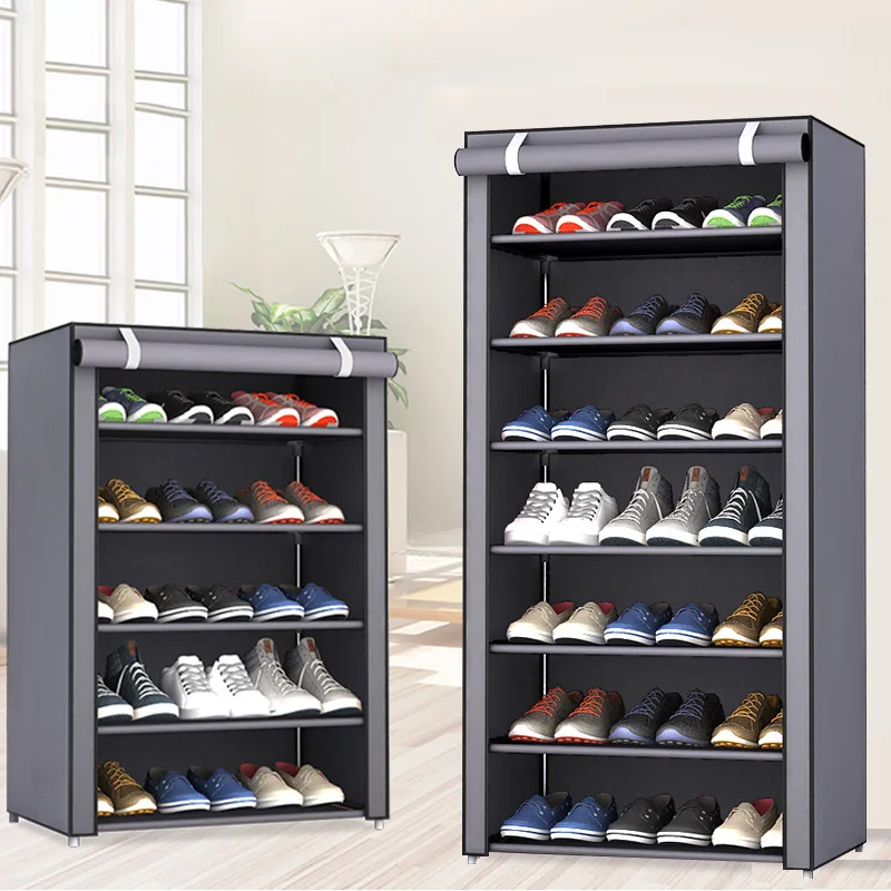 

Household Multi-Layer Shoe Cabinet - Dustproof Cloth Shoe Rack Simple Design Shoe Storage Artifact