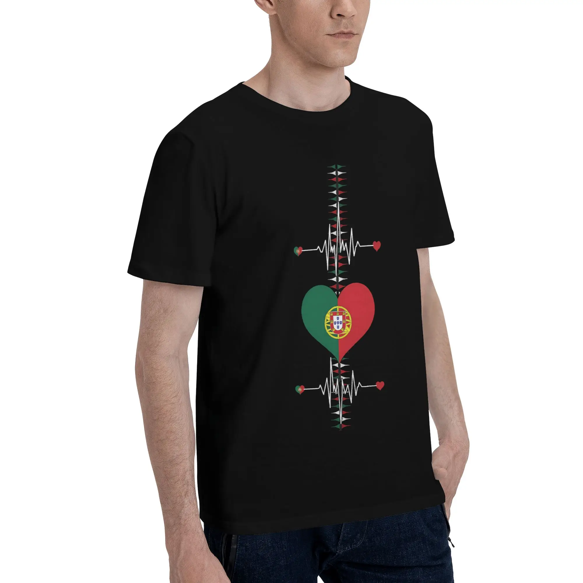 Portuguese Roots Portuguese Pride  Funny 100% Cotton T-Shirt Portuguese Flag Tees Tops For Men
