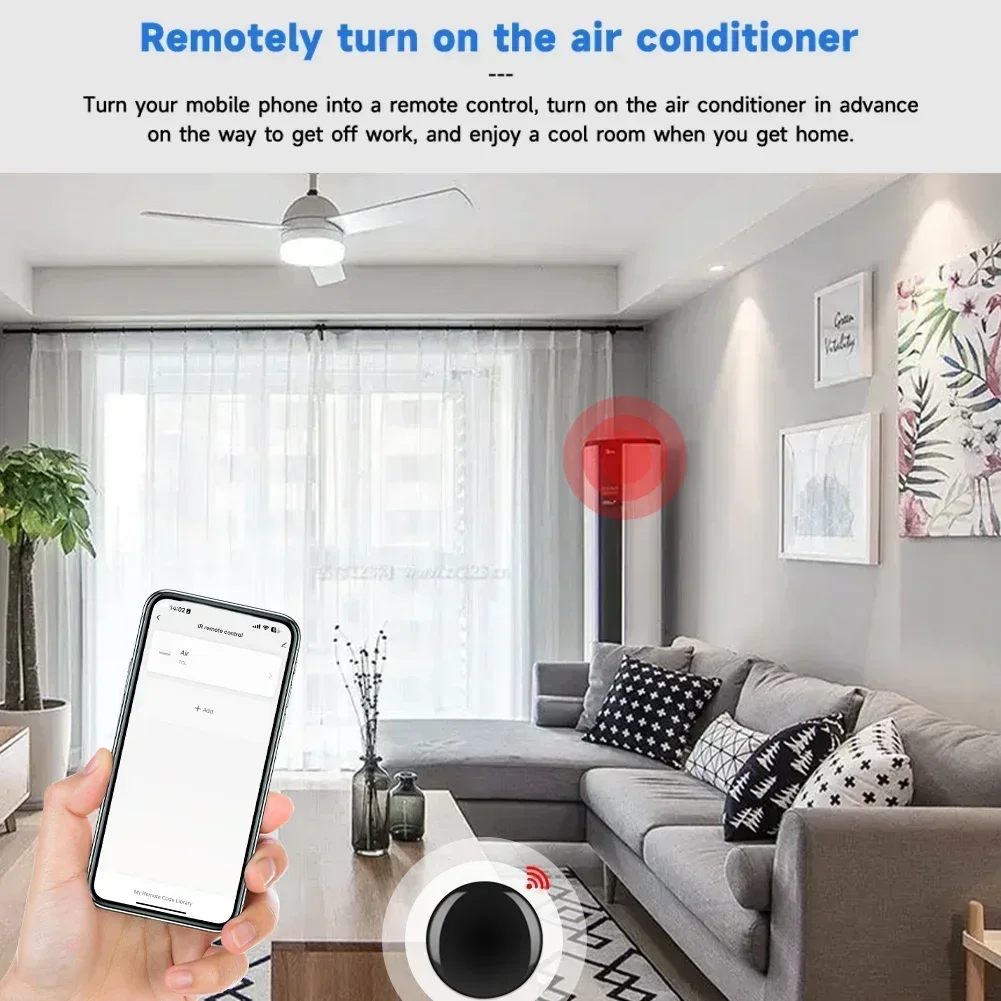 Smart Wifi Compatible Infrared IR Common Remote Control Voice Control Timing Control Intelligent IR Remote Tu Ya