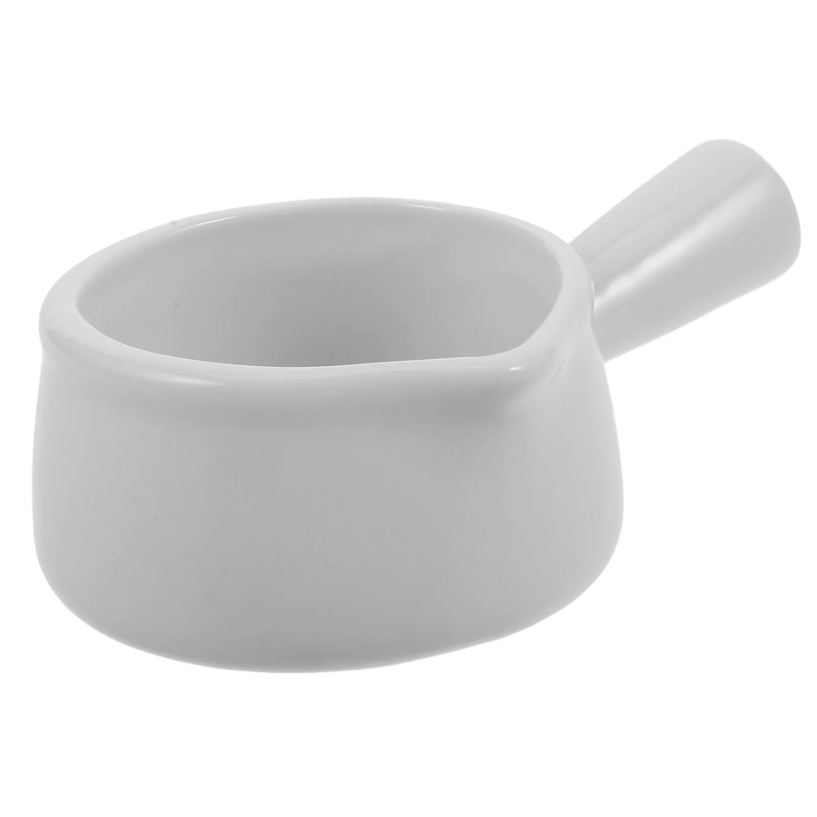 Ceramic Milk Jug Small Bowls for Dipping Steak Appetizer Plate Ceramics Seasoning Dish Saucers Handle Cup