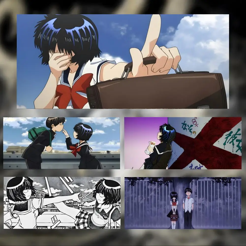 Weird Cute Anime M-Mysterious Girlfriend X Mouse Pad Large Thick Desk Pad Stitched Edges Gaming Mouse Mat for PC