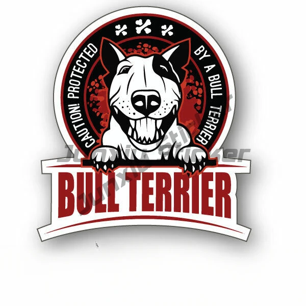 

Bull Terrier Warning sign sticker popular Ebay Decal funny car warning sticker Auto Tuning Off Road Anime Car Accessories