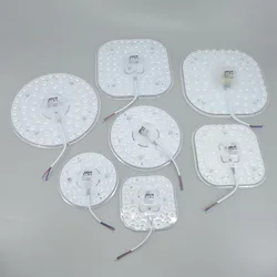 12w/24w/36W LED Ring PANEL Circle white Light source SMD2835 chips LED square Round Ceiling board circular lamp board AC 220V p1