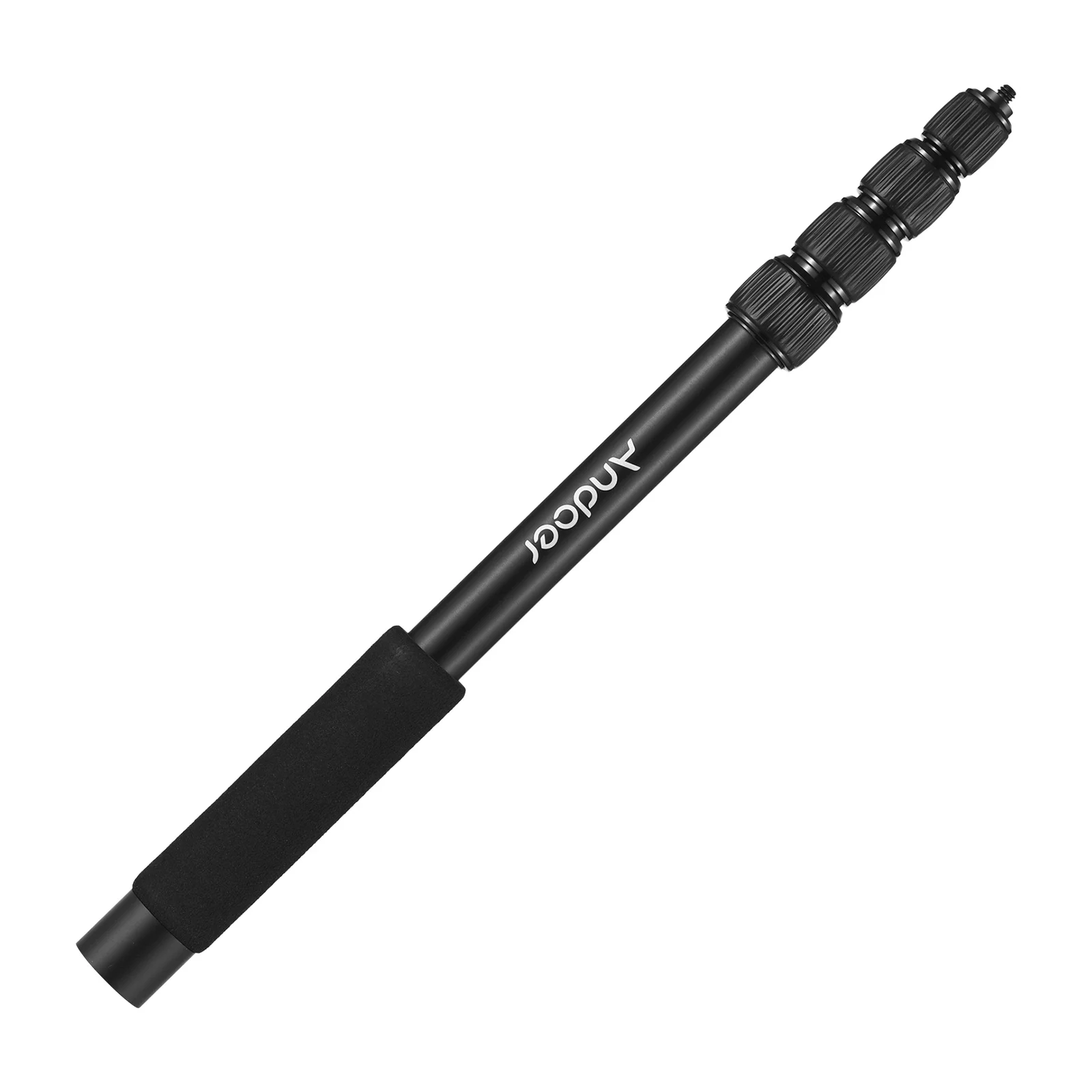 Andoer Handmicrofoon Boom Arm 4-delige uitschuifbare microfoonarm Aluminium Boom Pole voor microfoons 1/4 inch schroef en draad
