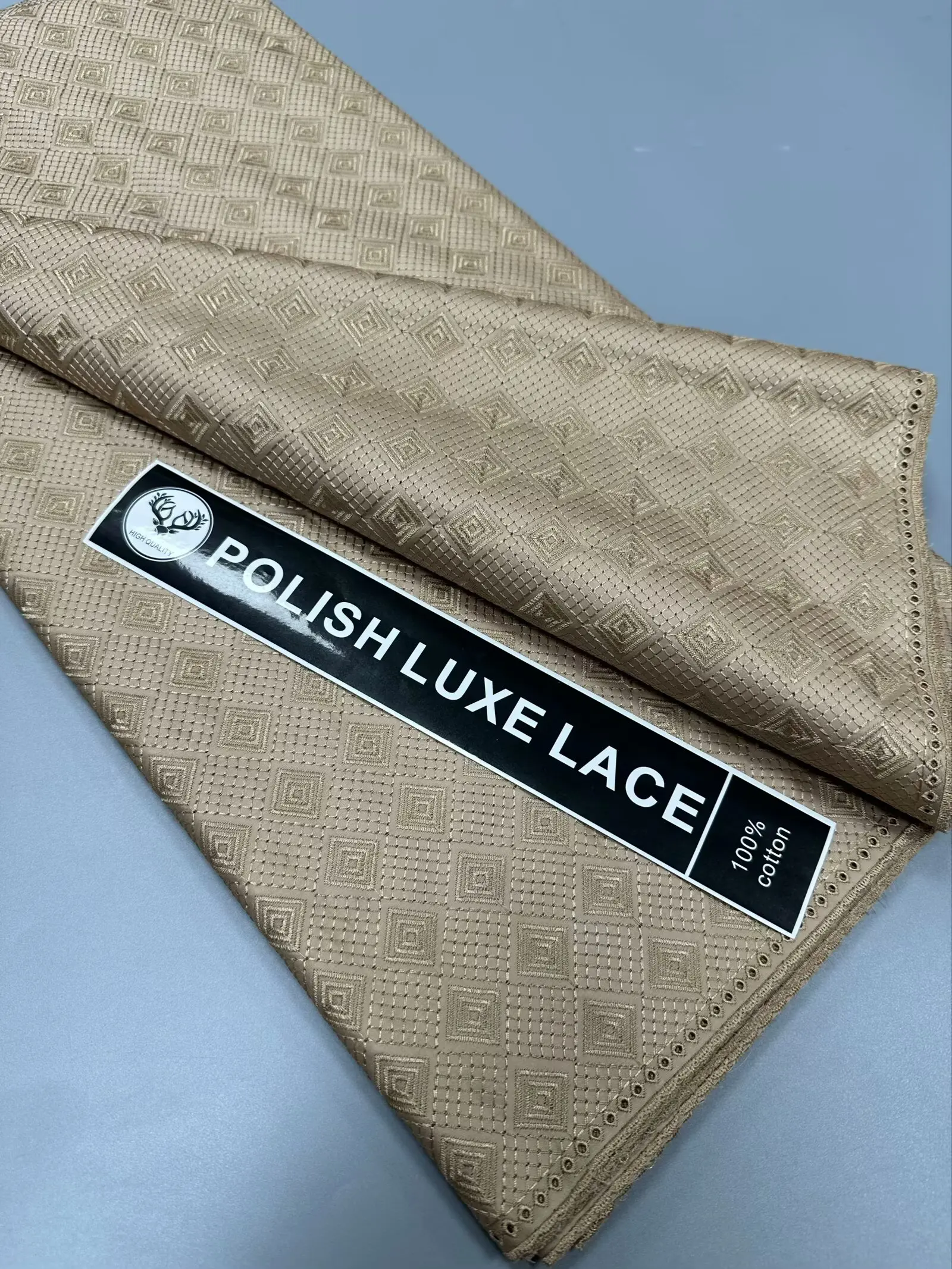 

African Polish Lace Material For Men Cloth Soft 100%Cotton Fabric Quality GORGEOUS Material for Man Suit fabric 10L220