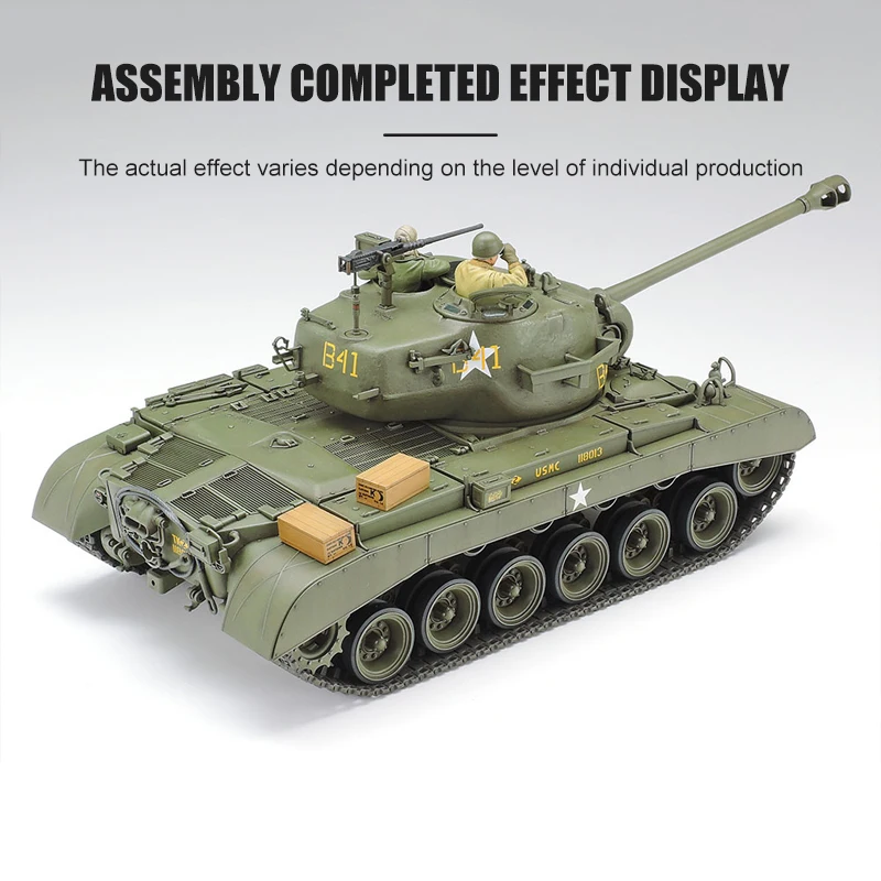 طامية 35254 الولايات المتحدة دبابة متوسطة M26 بيرشينج (T26E3) 1/35 مقياس تجميع عسكري أطقم منمذجة لعبة ذاتية الصنع ، مجموعة هدية عيد ميلاد