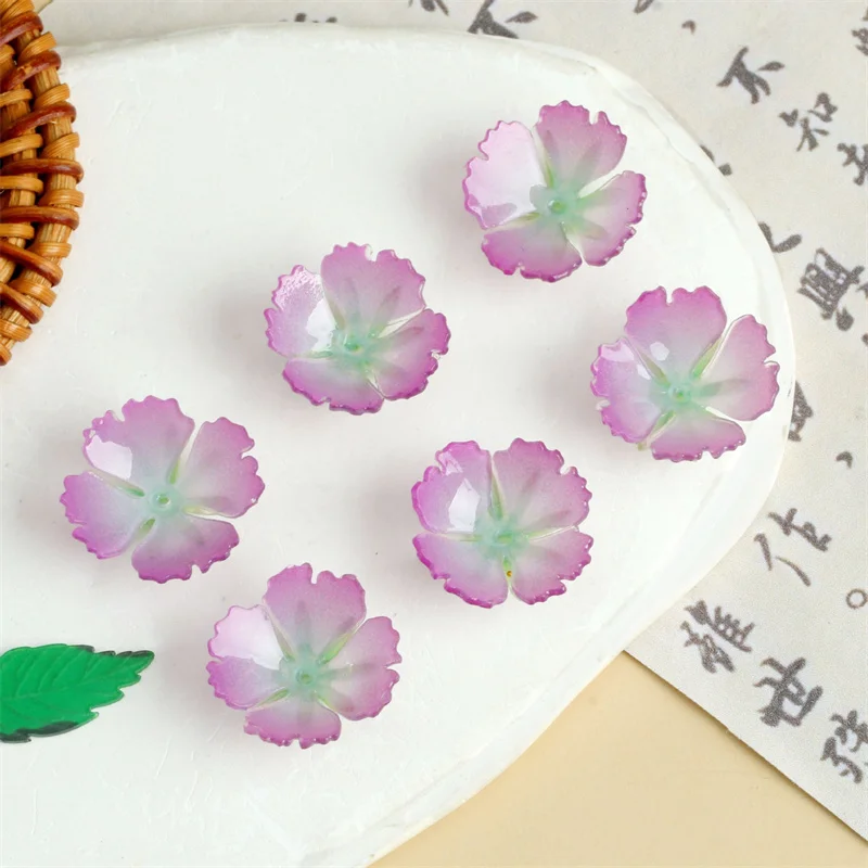 2026-新スタイル-44-ピース-ロット-21-ミリメートルカラーパターンプリント漫画花の形アクリル花-diy-ジュエリー衣服ヘアアクセサリー