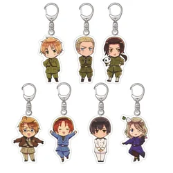 Charm Cartoon Anime Fan Gift HD Character Hetalia APH Anime Cosplay Acrylic Keychain Model Plate   Themed Series 6cm