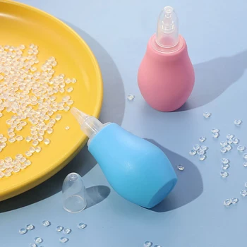 새로 태어난 실리콘 아기 안전 코 클리너 진공 흡입 어린이 비강 흡인기 새로운 베이비 케어 진단 도구 진공 빨판