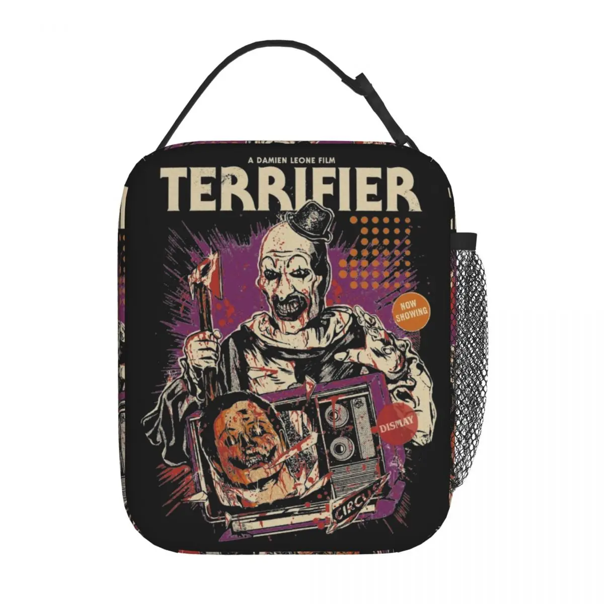 Terrifier Whos Laughing Now Insulated Lunch Bag Thermal Bag  Lunch Container Portable Tote Lunch Box Food Storage Bags College