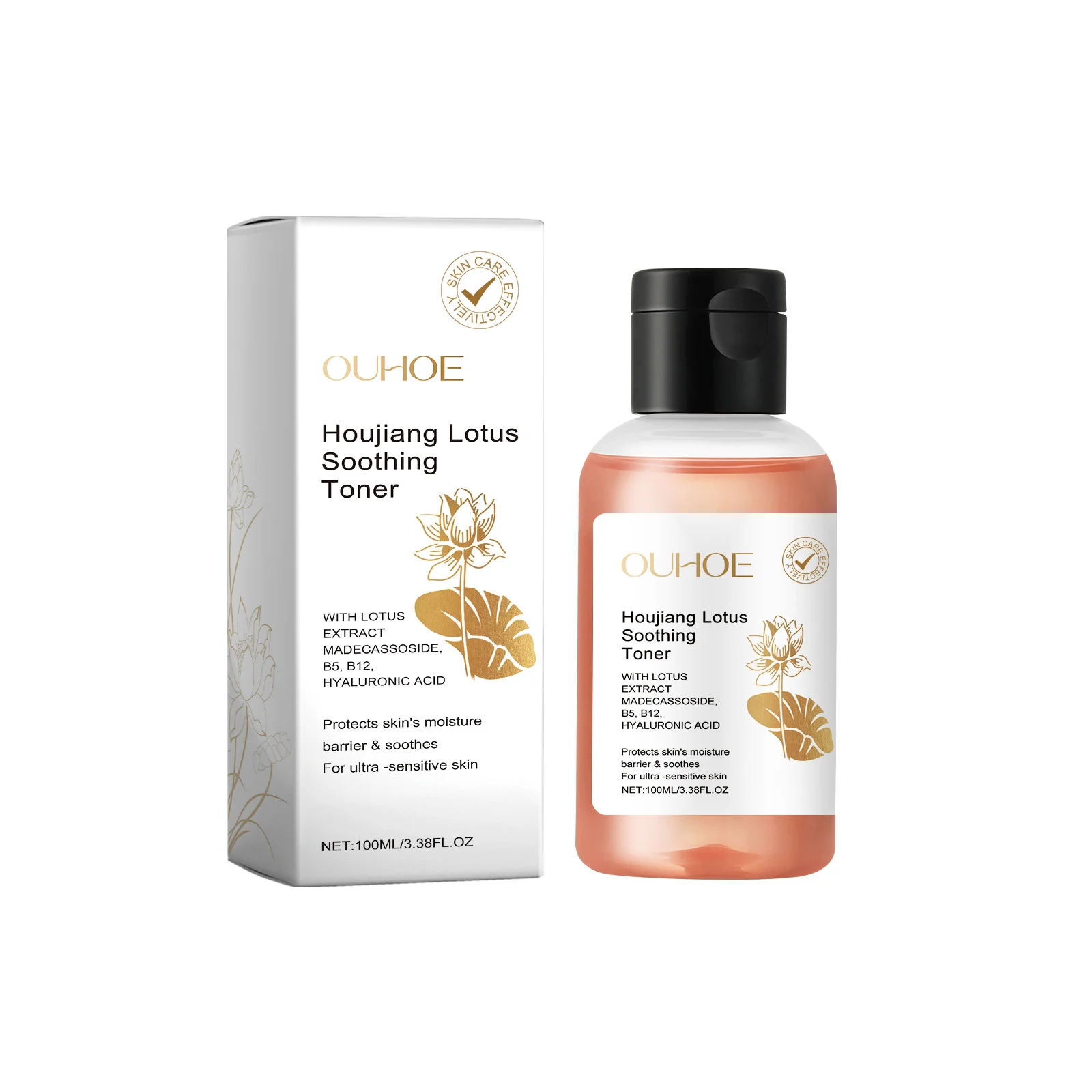 Lotus Soothing Facial Toner Centella Hyaluronic Acid Hydrating Moisturizing Soft Brightening Calming Skin Care Water