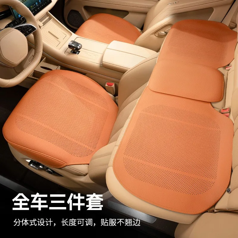 

New Luxury Car Seat Cover NAPPA Leather Seat Cushion Covers Universal For Toyota RAV4 Corolla Camry CHR RAV-4 CH-R Tacoma Mirai