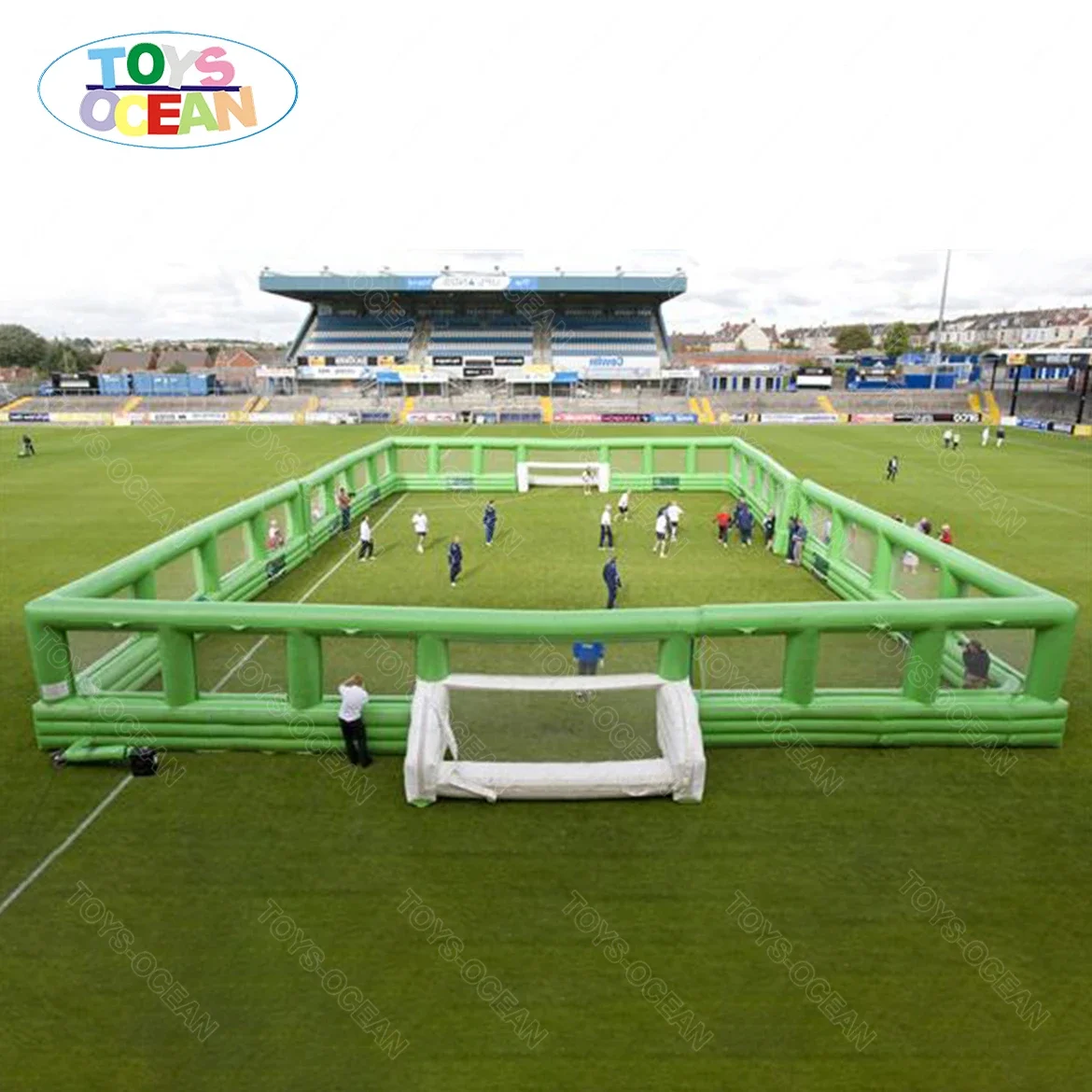 New style customized adult children football field outdoor inflatable football field football soccer