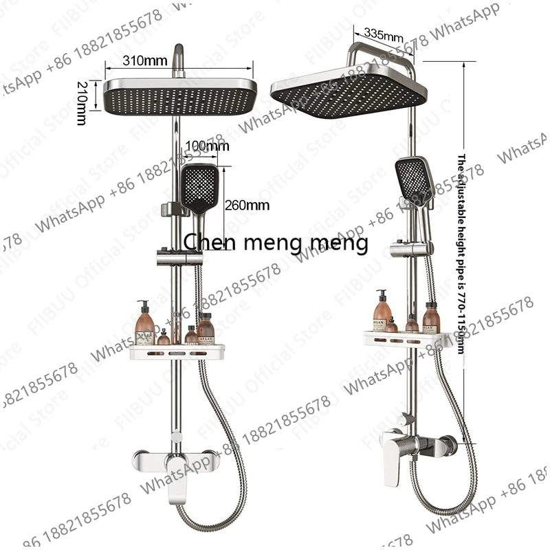 

Элитный душевой набор с напорной системой, минималистичный дизайн, комплект для домашней ванной комнаты, аксессуары для ванной, водосберегающая душевая лейка