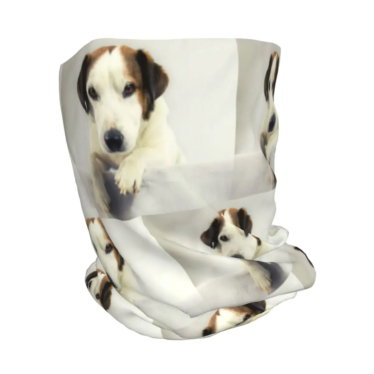 Dog Jack Russell Terrier Photo Bandana Neck Cover Mask Scarf Multi-use Face Mask Beanies Hat Unisex Adult Breathable