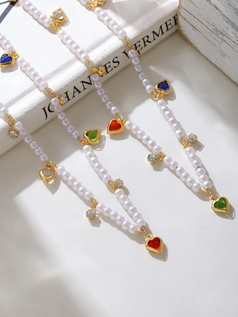 Liebe Halskette Edelstahl Shijia Perle Damen Temperament Vielseitige Schlüsselbein Kette Mode Schmuck Party Geburtstag Geschenk – Detail 8