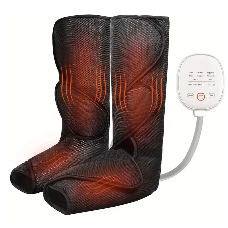 Leg Massager Air Compression Leg Circulation System Wraps Feet Calves&Thighs for Muscles Relaxation and Swelling Cramps Relief