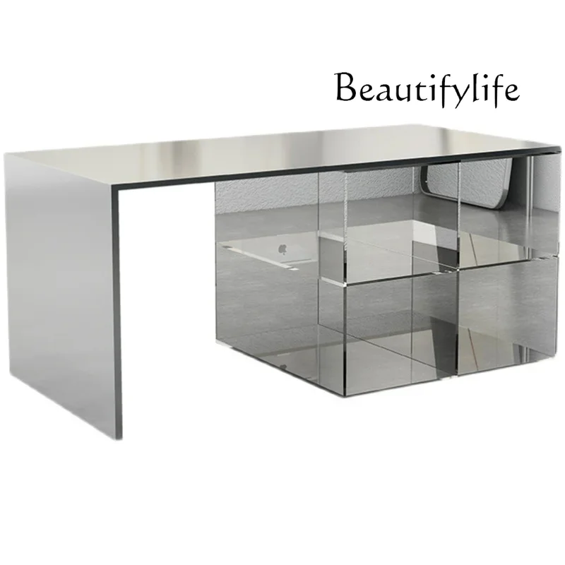 

Clothing store Nakajima-tai flowing water table display table Stainless steel acrylic display table