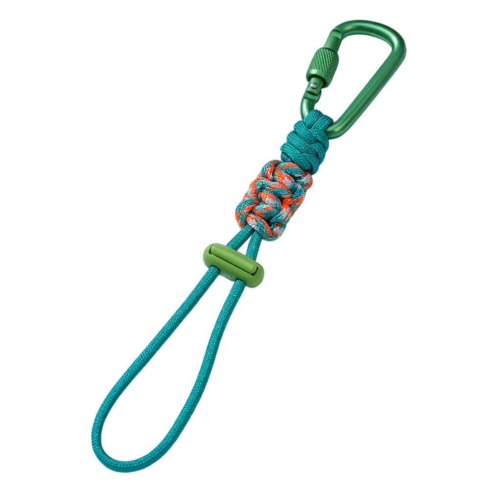 Threaded Lock Clip Water Bottle Buckle Portable Water Bottle Buckle Key Chain Anti-drop Mechanism 4MM Binding Rope