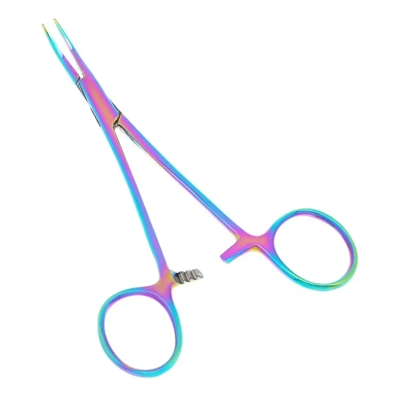 1pcs Stainless Steel Dogs Hemostatic Forceps Hemostat Locking Clamps Forceps Fishing Pliers Cat Pets Grooming Clear Tools D0001A