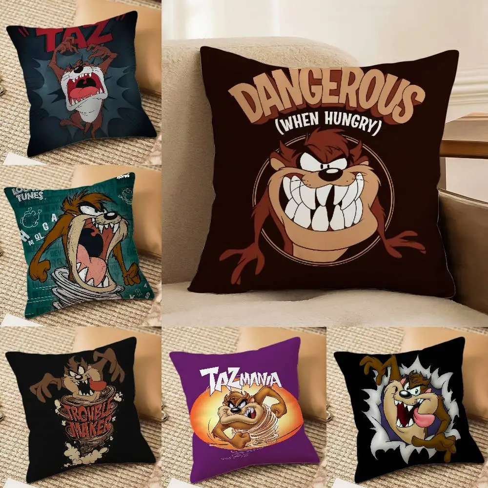 Taie d'oreiller diable t-tasmanien, soyeuse, élégante, confortable, pour canapé-lit, fermeture éclair Invisible, taie d'oreiller de plage Taie d'oreiller diable t-tasmanien, soyeuse, élégante, confortable, pour canapé-lit, fermeture éclair Invisible, taie d'oreiller de plage