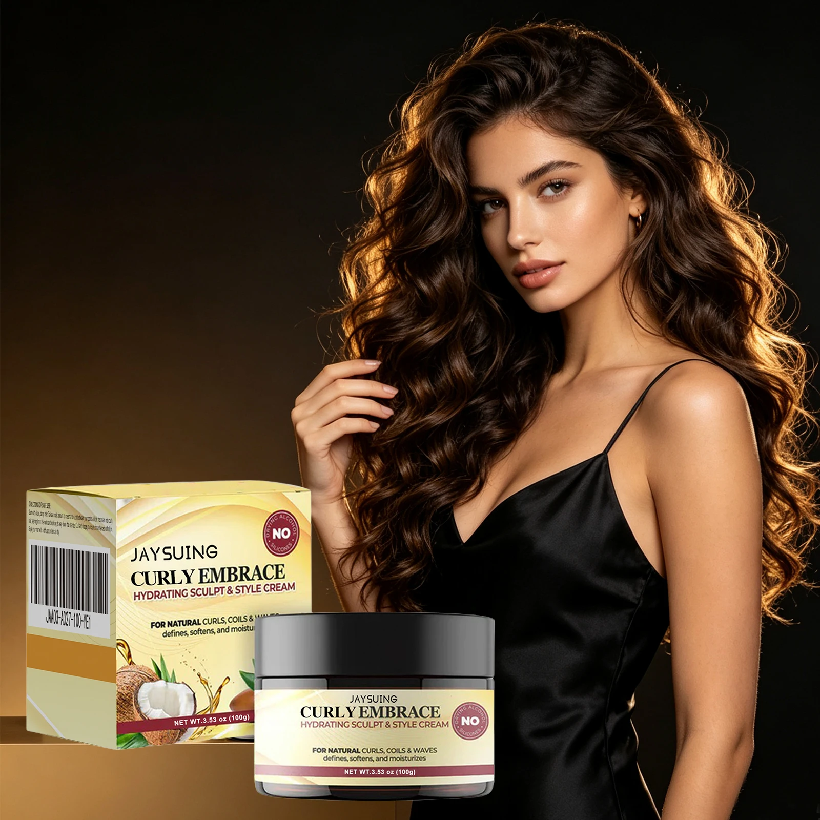 Jaysuing Hair Styling Cream Nourishing For Fluffy Hair Adds Luster Repair Damaged Hair Improve Hair Quality Hair Care Daily