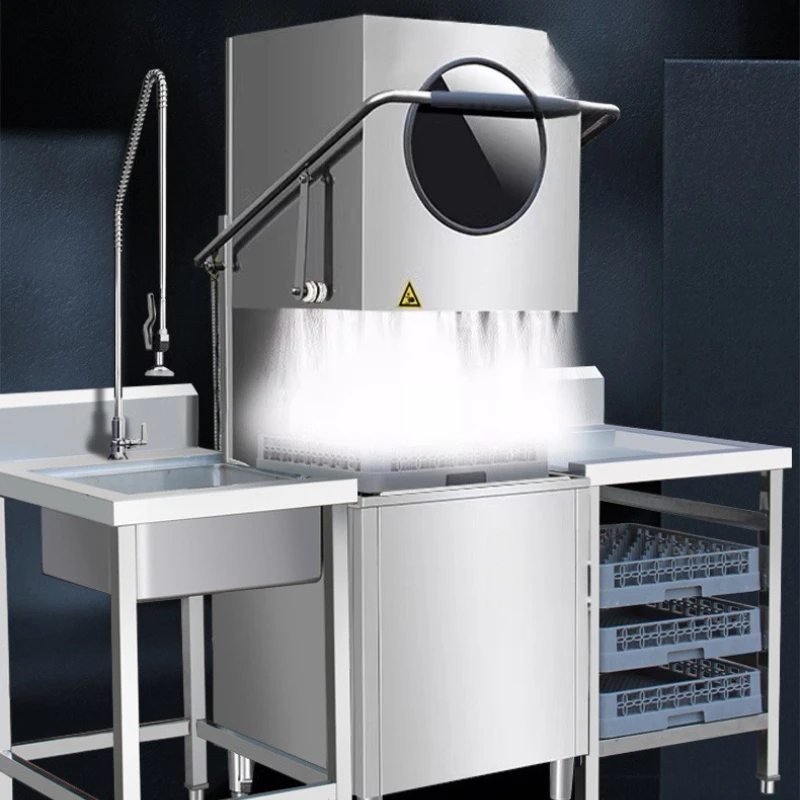 

Uncovered dishwasher Commercial automatic large and small hotel hot pot canteen Hotel restaurant