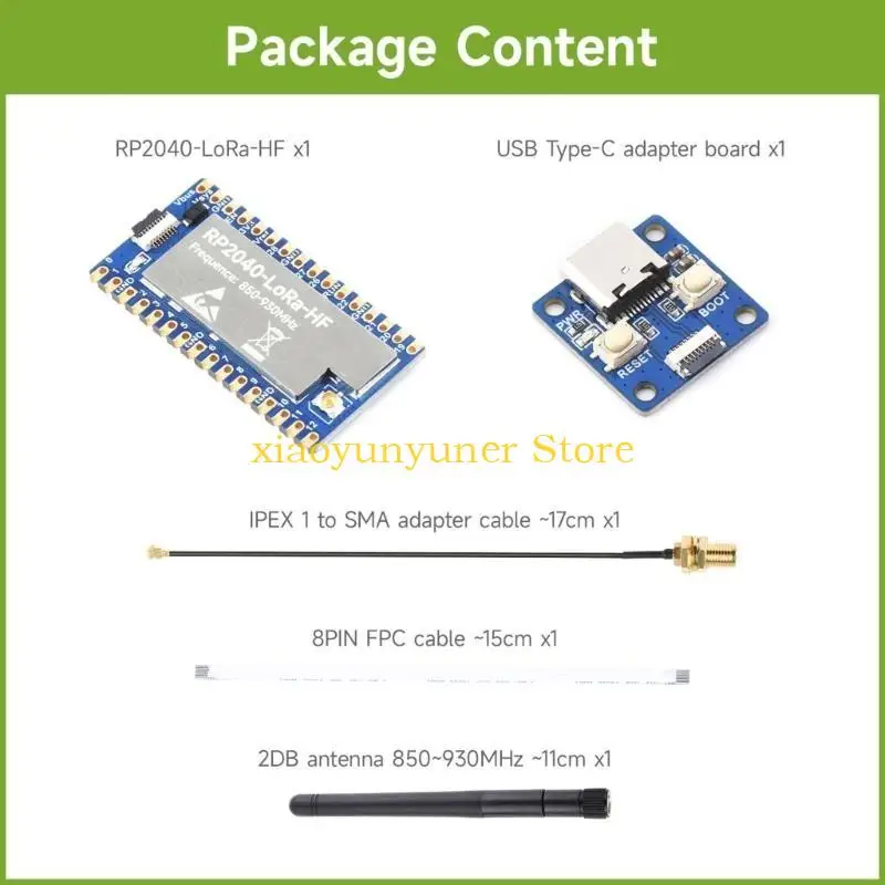 

P9JB RP2040 LoRaHF LoRaLF SX1262 RF Chip Microcontroller Board For Frequency Bands