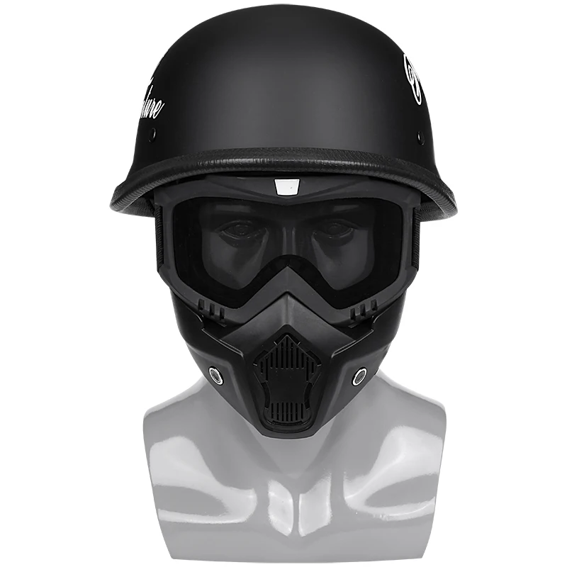 

German Retro Style Motorcycle Half Helmet Universal Four Seasons 108