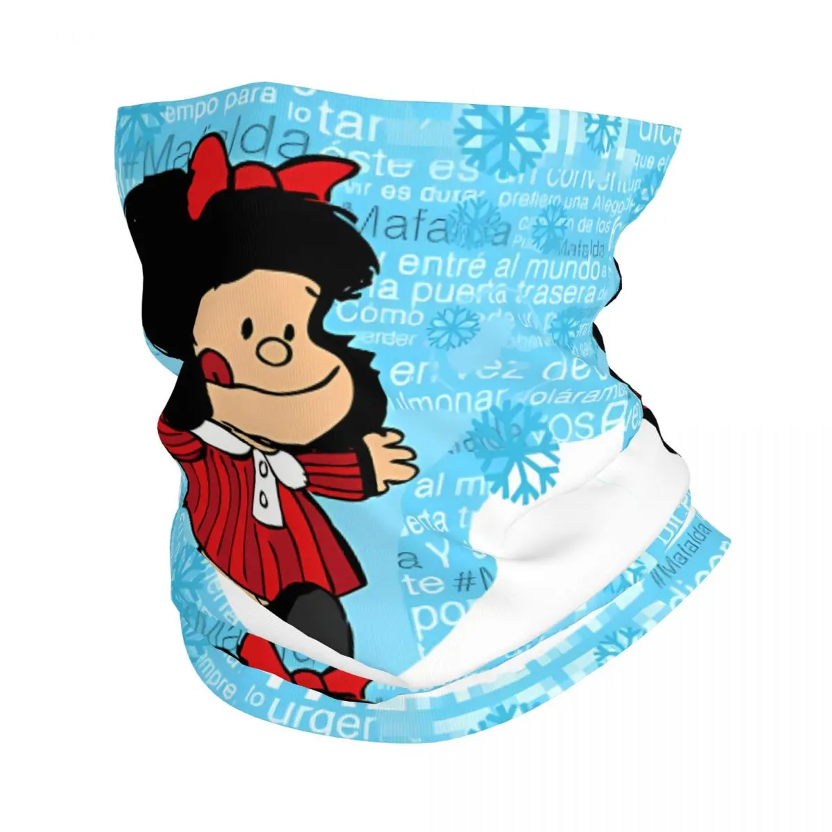 

Comic Girl Blue Thin Wrap Scarf Bandana Neck Gaiter Face Cover Headband