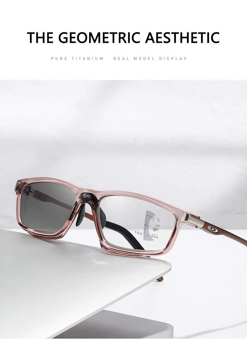 Lichtempfindliche Farbwechsel-Sport-Reise-Multifokusbrille für den Außenbereich mit langem und nahem Dual-Purpose-Lesebrille 81304 – Detail 2