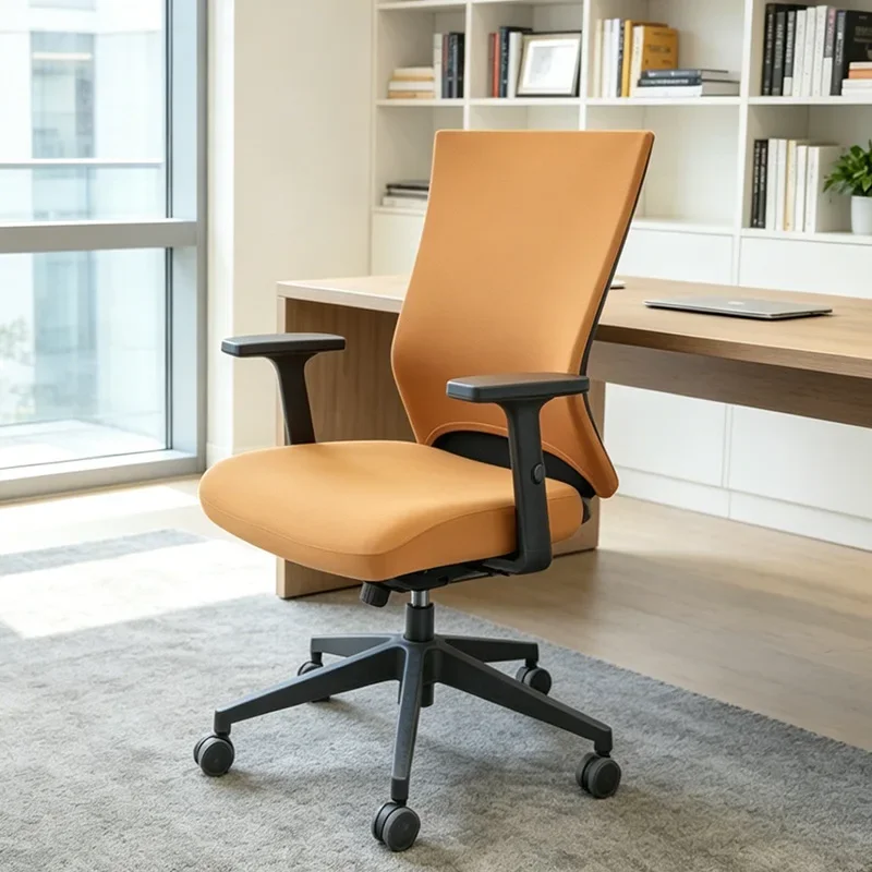 Conference seat cover, backrest lift swivel chair cover, household solid color chair cover