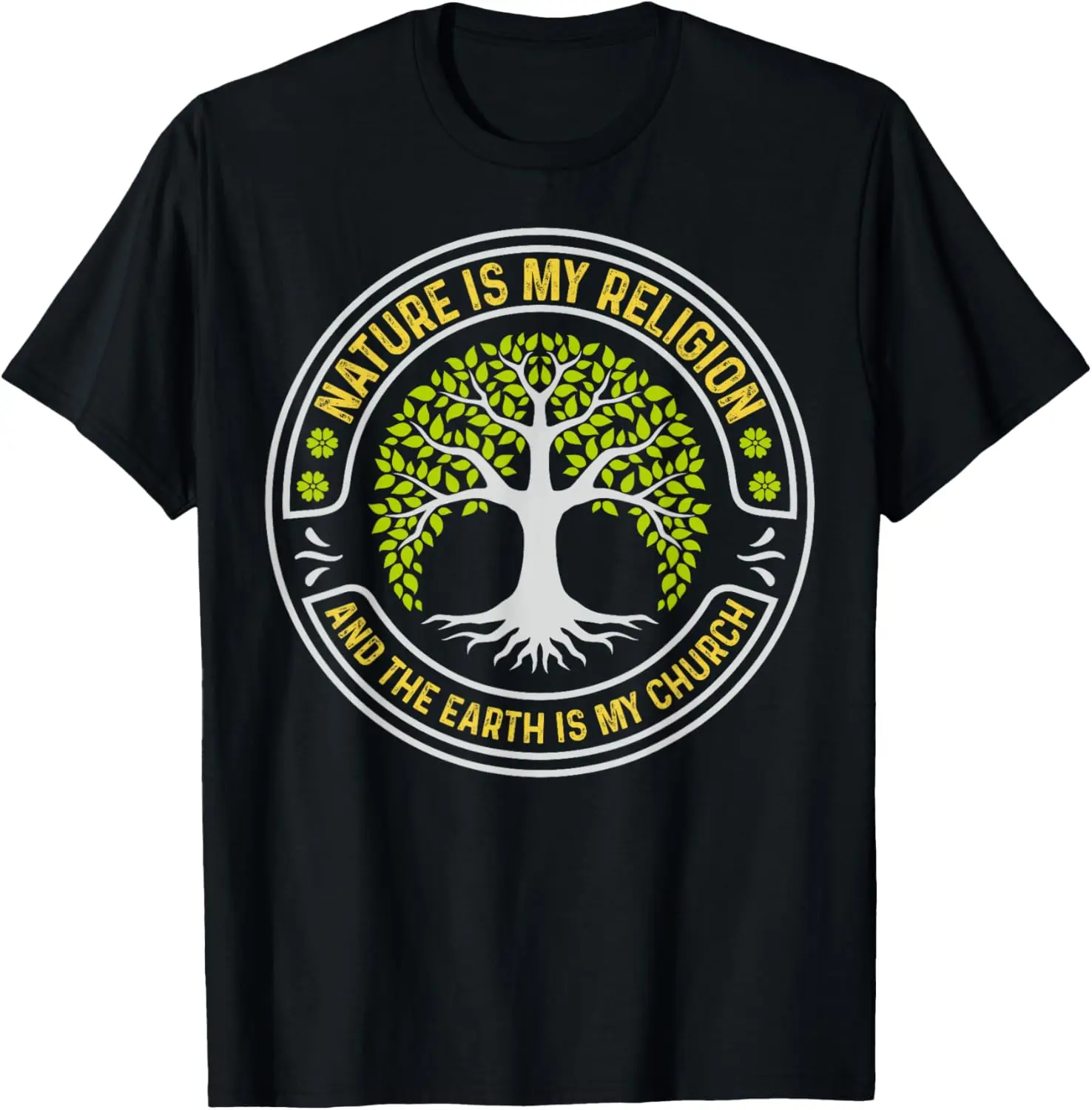 

Nature Is My Religion Native Saying Indian Pride Indigenous T-Shirt Motorcycle