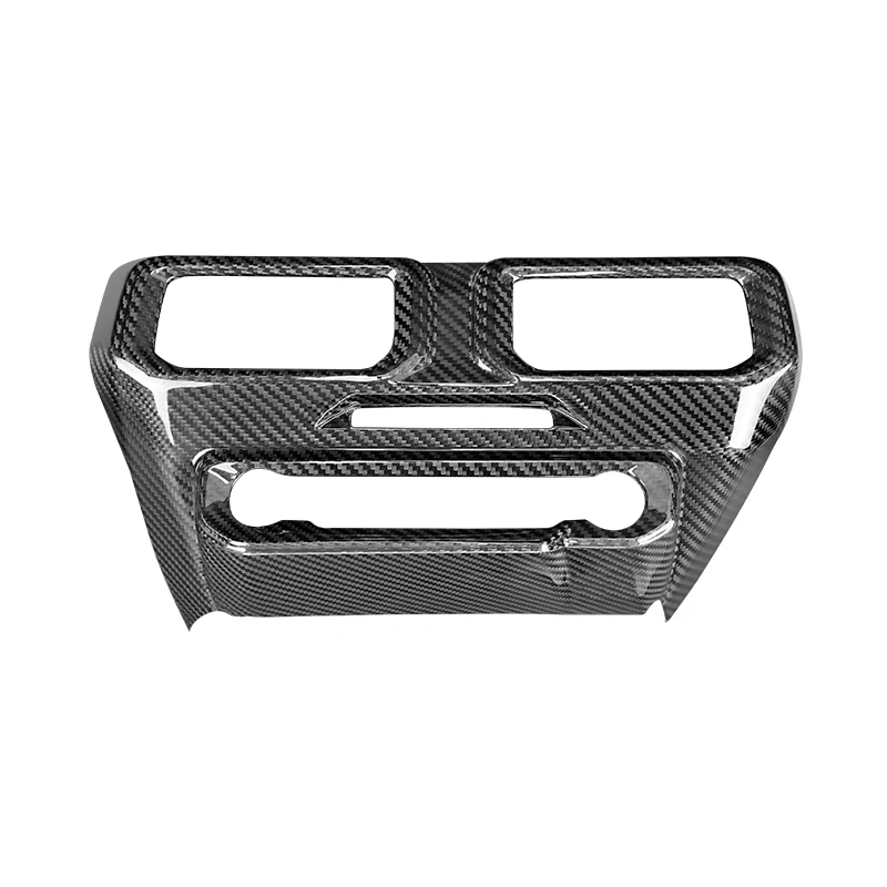 Dry Real Carbon Fiber Car Center Console Air Vent Cover For Ford Mustang GT 2024 Car Interior Accessories