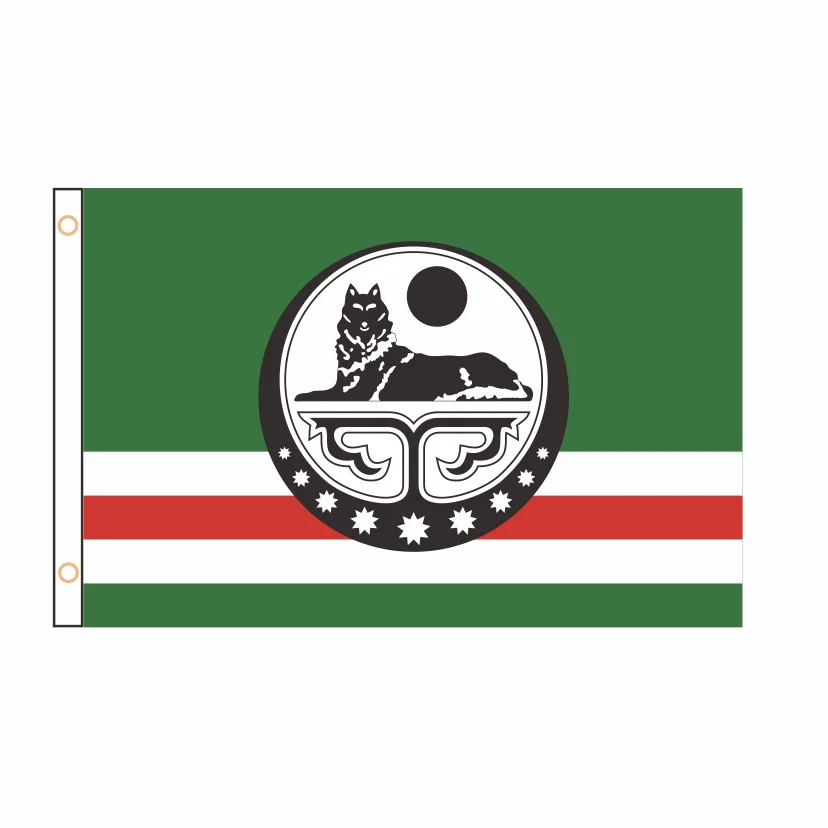 Chechen Republic Flag Chechnya Banner 2ft*3ft 3ft*5ft  QZ-004