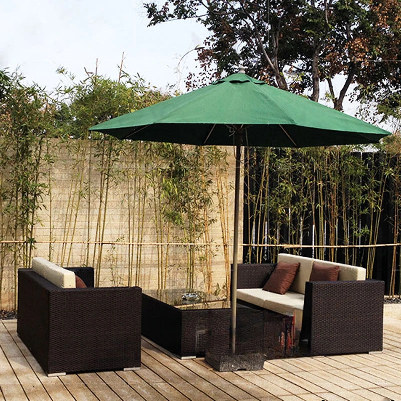 Rattan sofa balcony courtyard rattan chair outdoor leisure garden outdoor furniture combination