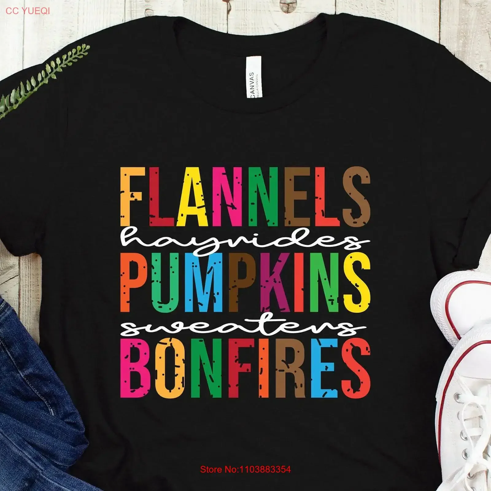 Herbstaktivitäten-T-Shirt, Kürbisse, Lagerfeuer, Thanksgiving, Vintage-Stil, gewaschen, Unisex-Designerkleidung, bequem, vielseitig
