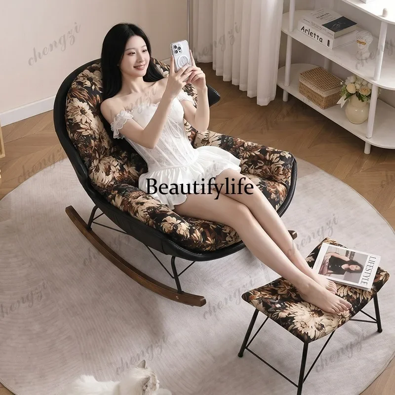 R134 Living room single sofa recliner adult rocking chair balcony home leisure sofa chair lazy sofa