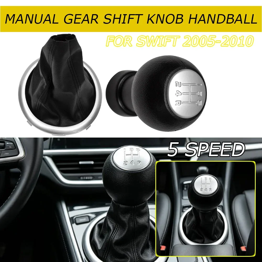 Auto Parts For Suzuki Swift SX4 ALTO New 5 Speed Manual Gear Knob Shift Shifter Knobs Handball Dust Cover Head