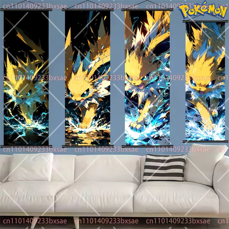 ポケモンアニメーションスクロール絵画ミュウツーゲンガーリザー - Home Cinema Decor のレビューと価格