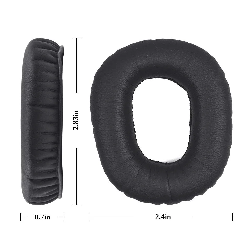 1Pair Protein Leather Replacement Earpads Ear Pads Muffs Cushion Pillows Cups for Logitech UE3600 UE4000 UE 3600 4000 Headphones