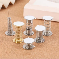 4pcs DIY Accessories Dancing Toy Spring Base Car Dashboard Shaking Head Spring Base Double-sided Tape For Crafting