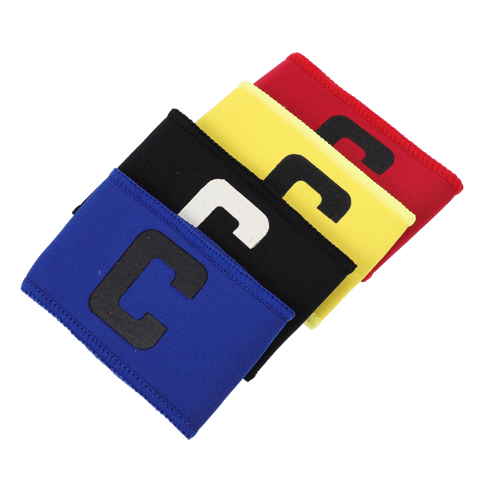 

4pcs Football Captain Armbands Elastic Bands Soccer Team Sports Sleeve Anti C Mark Captains Supplies