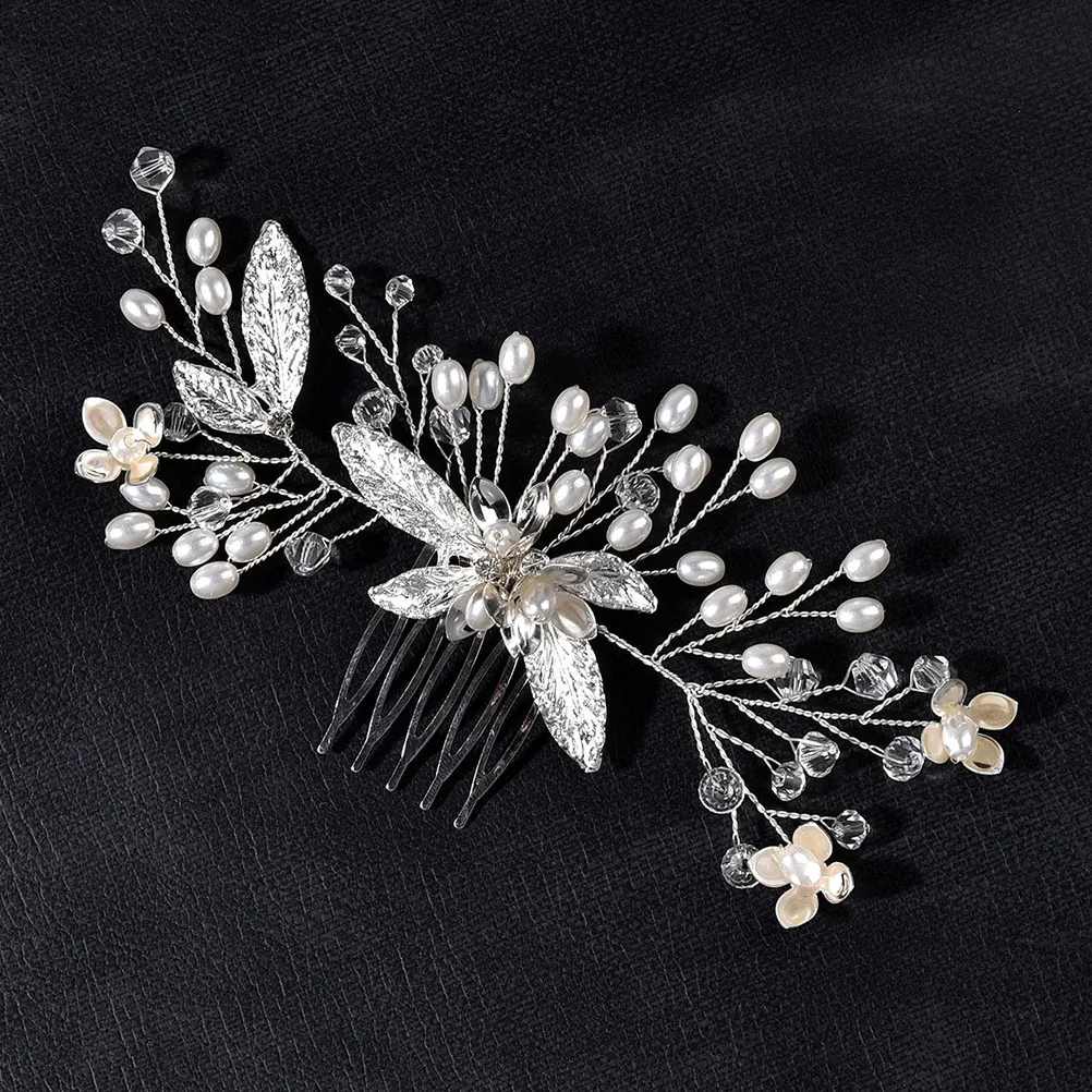 

2pcs Wedding Hair Comb Silver Rhinestones Bridal Clip Crystals Hair Accessories Bride Gown Evening Party Events Hairstyles