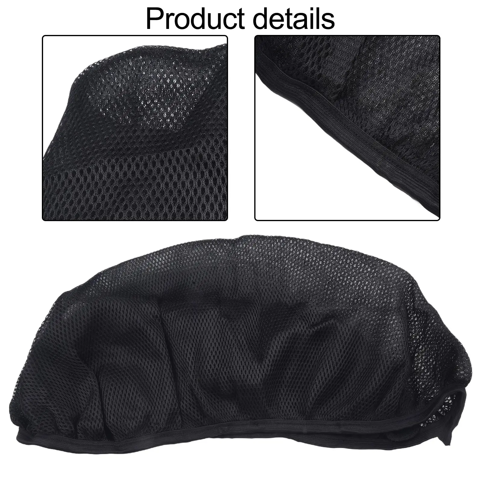 1Pcs 75x55cm Polyester 3D Spacer Mesh Motorcycle Black 3D For Seat Cover Net Breathable Heat Insulation Sleeve