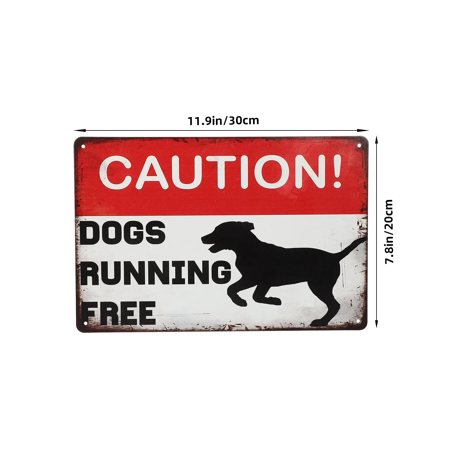 Beware of Dog Sign Vintage Metal Outdoor Sign for Yard Garden Garage Barn Porch Patio Cottage Farm House Lawn Warning