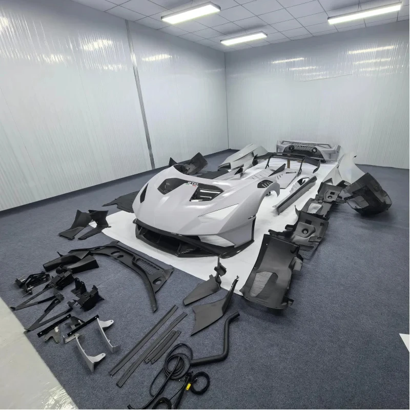 ThrustWorks Dry Carbon EVO Upgr STO Body Kit Full Set Front Lip Bumper Hood Wing High Quality