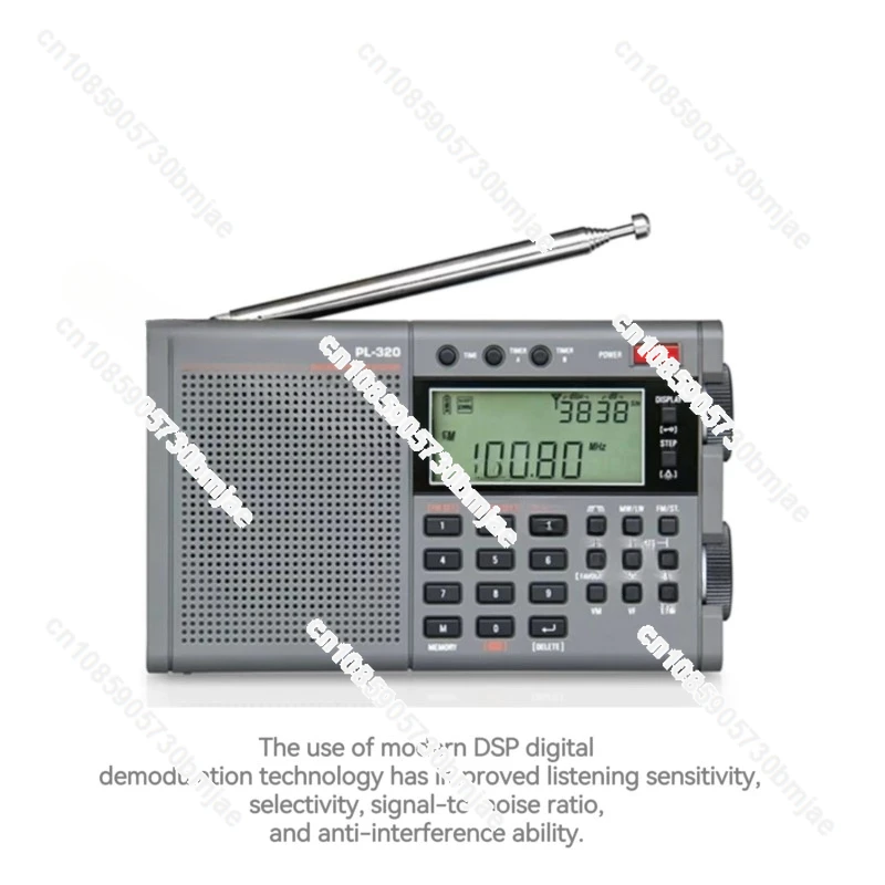 PL-320 FM/AM/SW/WM/Full Band Radio DSP Receiver FM Stereo Portable Radio TECSUN PL320