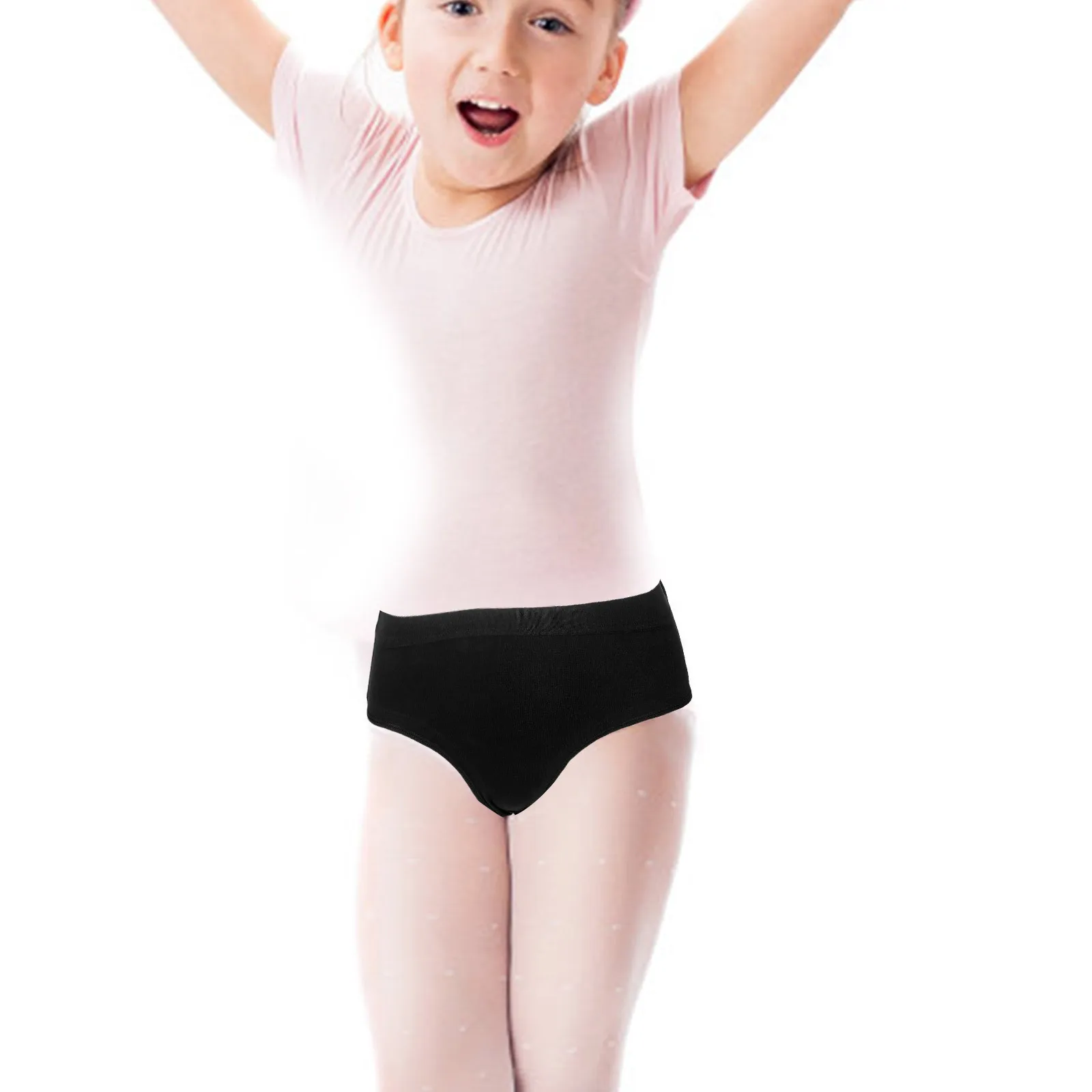 

High Cut Cotton Ballet Briefs For Kids Toddlers Seamless Dance Underwear Breathable Lightweight Gymnastics Girls Practice